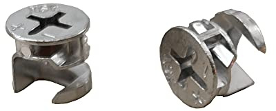 12 x 10mm Cam Lock Replacements, Cam Connector Fittings, Furniture Cam Lock Nut Hardware Parts for Cabinet Dresser Drawer Table, 10 Pieces