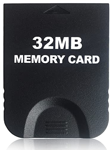 Hyamass 32 MB (507 blocchi) ad alta velocità Gamecube Storage Save Game Memory Card compatibile per Nintendo Gamecube e Wii Console Kit accessori - Nero