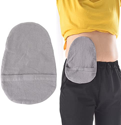 Coprisacco Per Stomia, Coprisacco Per Colostomia in Cotone Morbido Coprisacco Per Stomia Traspirante Riutilizzabile Lavabile Per Paziente Anziano(grigio)