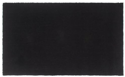 vidaXL Felpudo de Fibra de Coco Negro 90x150 cm
