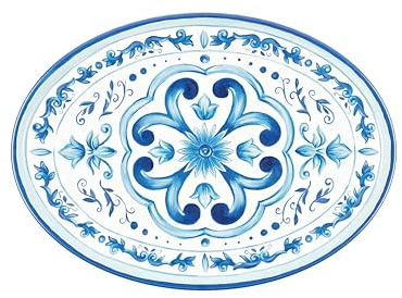 Guzzini - Vassoio ovale grande in melammina, colori vari, BLUES