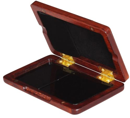 VINTORKY Oboenbox Aus Holz Tragbar Saxophonkoffer Schwarzes Finish 2 Rohrblätter