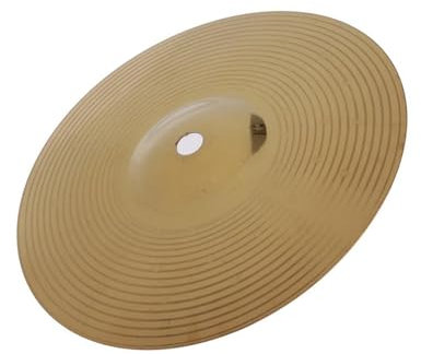 Anfänger Becken 8''/10'' Splash-Becken, traditionelles Finish, für Schlagzeug-Zubehör, goldfarben(10)
