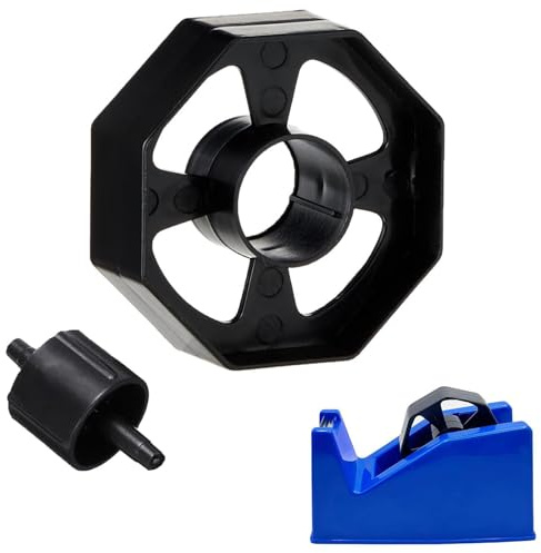 Replacement Tape Dispenser Wheel, Black Durable Tape Dispenser Core and Wheel, Desktop Black Durable Replacement Part, 25mm Width Spare Accessory, Ideal for Small Cutters, Shop, Office