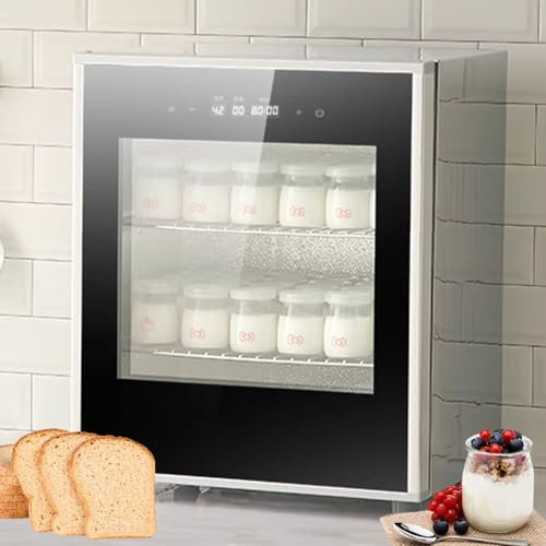 pealiritansemen Macchina per La Lievitazione Elettrica Dell'impasto da 40 L, con Controllo di umidità E Temperatura, Macchina per La Fermentazione del Pane allo Yogurt da Cucina, Timer di Supporto