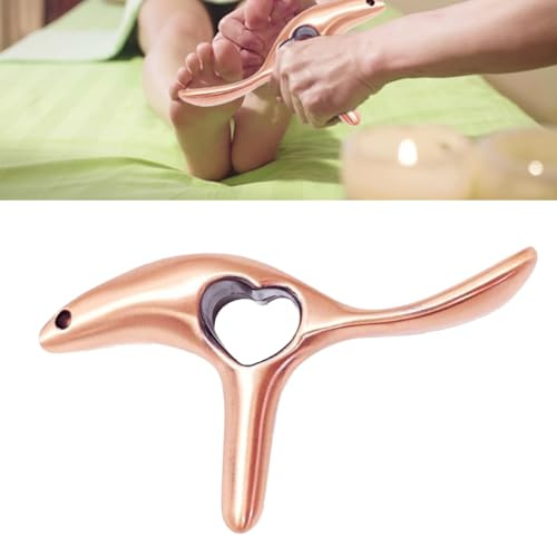 Triggerpunkt Massagegerät,Smavles Triggerpunkt Drücker,Gua Sha,Edelstahl Gua Sha Stein mit Ergonomischem Griff,Triggerpunkte Guasha für Gesicht,Nacken,Schultern,Rücken,Arme,Beine,Muskelentspannung