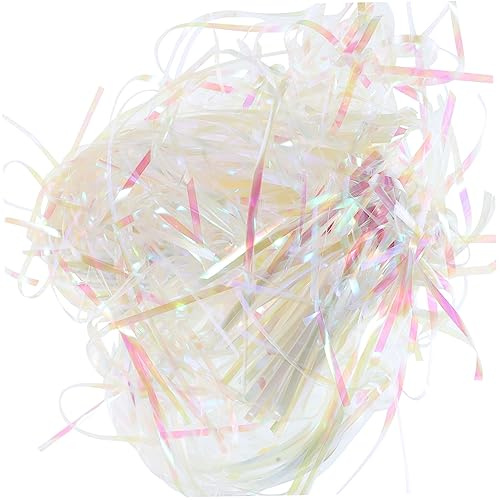 Holibanna Fantasy Silk Decorative Filler Iridescent Cellophane Crinkle for Christmas Basket