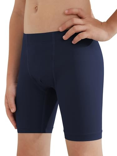Dreammonkey Boys Swim Jammers 2T to Youth Competitive Swimsuit Swimming Shorts Toddler Kids Quick Dry Athletic Trunks UPF50+(Navy 4T)