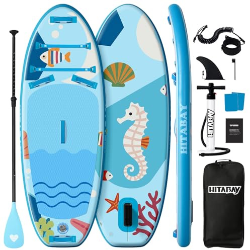 Stand Up Paddle Board im Set für Jugendliche & Kinder SUP Board Set inkl. Komplettes Zubehör, 75kg/80kg/120kg Kids SUP-Board Aufblasbar
