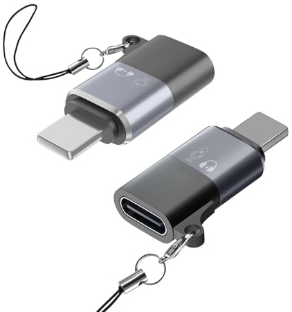 für DJI Mic Mini Handy Adapter für Telefon 14 13 12 11 Smartphone/PC/Mac Steckverbinder Zubehör Drahtloser Mikrofon Empfänger (2 Packungen)