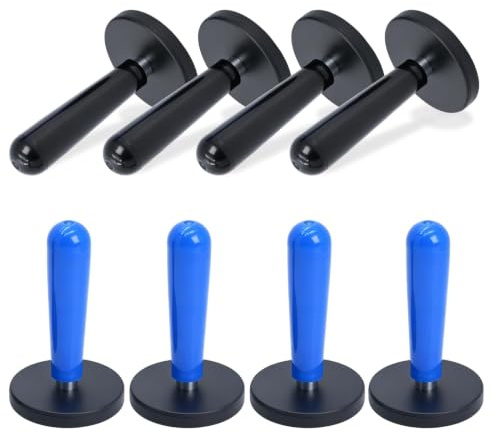 8pcs Imanes para Vinilo Coche, Soporte Magnético Fuerte con Mango Largo | lámina para Envolver Vehículos, Herramienta de Instalación de Película Automotriz y Tintado de Ventanas, Goma Antiarañazos