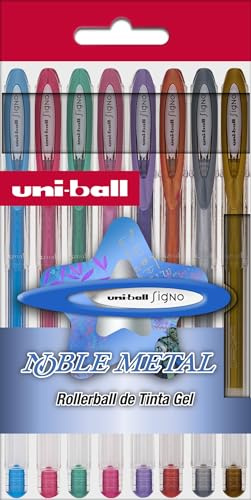 UNI-BALL UM1208CNM Pack 8 Roller UM-120 Metal Sortiment
