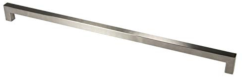 Gedotec Möbelgriff Edelstahl Stangengriff Küche - G14 | BA 448 mm | Schrankgriff eckig | Griff Edelstahl matt gebürstet | Türgriffe Profil 14 mm | 1 Stück - Schubladen-Griff für Schranktüren & Möbel