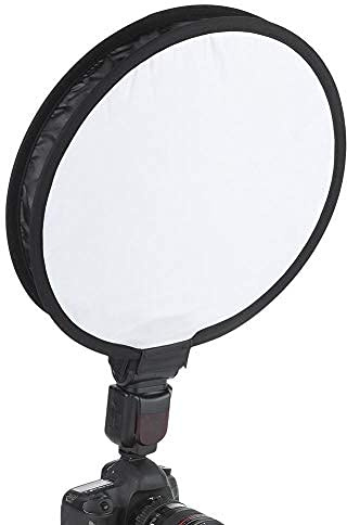 Softbox-Diffusor, 40 cm tragbarer, faltbarer, runder Speedlite-Softbox-Diffusor für Kamerablitzlicht