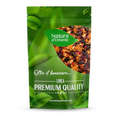 NATURA D'ORIENTE Infuso Ciliegia e Melograno 100g Fruttato | Con amarene e melograno • Note fruttate e speziate • Miscela sfusa