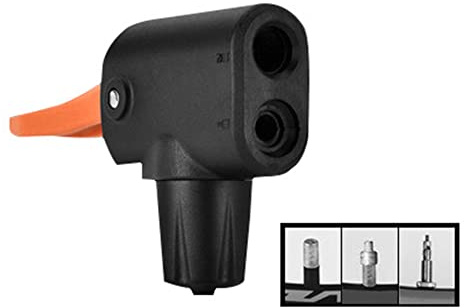 Fahrrad Schlauchpumpen Adapter, Asudaro Mehrzweck Düsen Schlauchadapter Anschluss Fahrradventil Französisch Presta nach Schrader Adapter Konverter Bike Valve Adapter,Schwarz