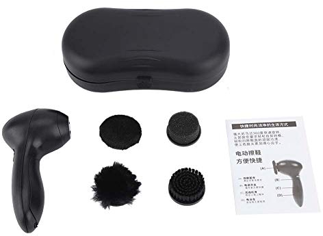 YWBL-WH Brosses de Nettoyage de Chaussures, Cireuse de Chaussures électrique, Brosses de Nettoyage Portables, Kit de Cirage de Chaussures pour Sacs en Cuir, Ceinture, Voiture, Accessoires