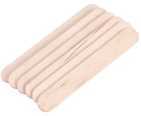 COHEALI 50 Stück Holzstäbchen Zum Basteln Von Eisstielen Baumaterialien Für Kreative Kinderprojekte Von Jungen Und Mädchen
