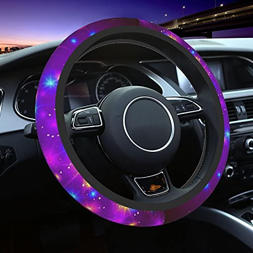 Lenkrad Abdeckung 38cm, Lila Glitzer Lenkradbezug Bequem Lenkradschoner Weich Steering Lenkradschoner Für Auto, Für Die Meisten Autos