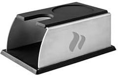 roastmarket Tampingstation - Tamping Station für Siebträger aus Silikon & Edelstahl - Rutschfestes & ideales Tampen mit Kantenschutz - Kaffee Tamper-Station abwaschbar- Barista Zubehör