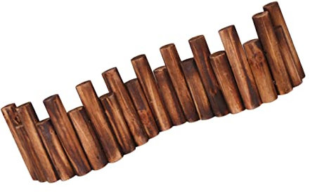 Sosoport 1satz Anti-korrosions Holzzaun Für Garten Und Innenbereich Carbonisierte Wetterfeste Holztrennwand Hellbraun Für Balkone Kindergärten Und Ausstellungen