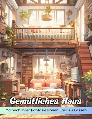 Gemütliches Haus Malbuch: Malvorlage „Gemütliches Haus“, Gemütliche Wohnungen Zum Kreativen Ausmalen