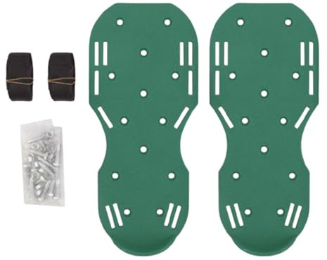 Wisylizv Aireadores para césped, 2 zapatos de ventilación con bandas de , sandalias de ventilación con púas, aireadores de jardín, dispositivos de ventilación ajustables para césped de jardín