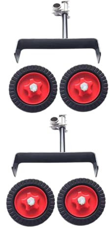 Happyyami 2pcs Garden Wheel Kit for Lawn Mowers String Trimmer Loosening Wheel Parts for Brands