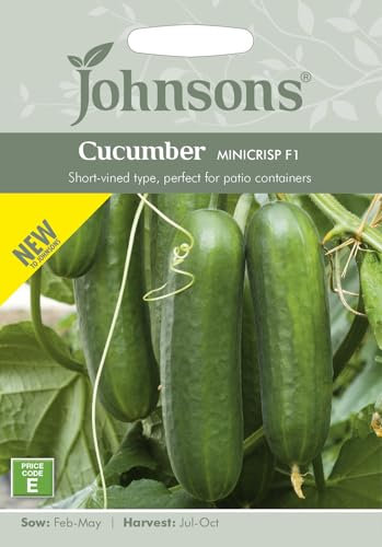 Johnsons Cucumber Minicrisp F1, Vegetable Seeds
