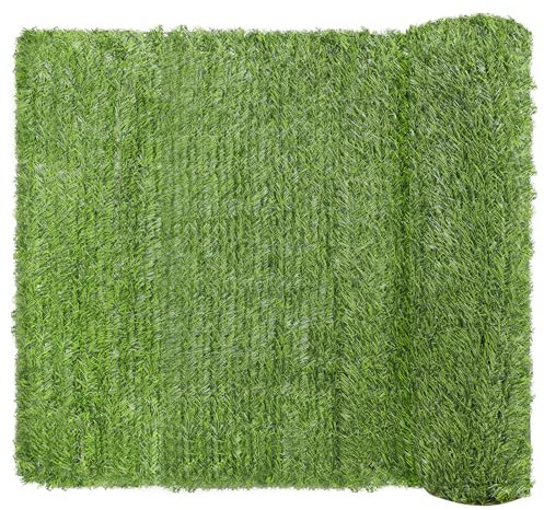 Coradoma Seto artificial de protección visual en 5 tamaños, 115 x 300 cm, ideal para balcón, jardín y terraza, valla natural, protección visual para balcón, protección contra el ruido y el viento