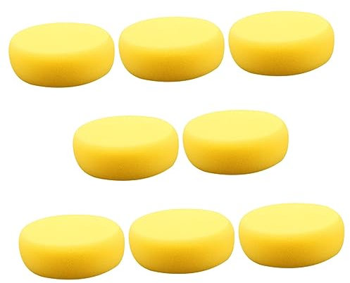 TEHAUX 8 Stück Gelb Runder Malschwamm Schwämme Zum Malen Malerschwamm Für Junge Mädchen Farbschwamm Aus Weichem Material Bastelschwamm Für DIY-anwendungen Künstler-aquarellschwamm Töpfers