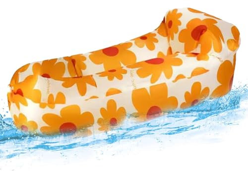 Aufblasbares Sofa für Camping – Luftsofa Liegestuhl Strandstuhl | Kostengünstige aufblasbare Anlage voller Luft wasserdicht für die Navigation im Pool Camping