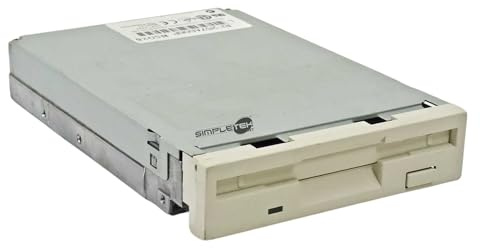 SIMPLETEK - Interner 3,5 Floppy Disk Laufwerk JU-257A606P - 1.44MB IDE PATA EIDE Weiß | FDD für Desktop-Computer und Server (Generalüberholt)