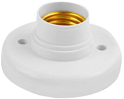 Starnearby Portalampada da Soffitto E27, Portalampada E27 per Plafoniera, AC 220-240V, Base Porta Lampada a Vite, Base per Lampada da Parete, Lampade Ventilatore (1)