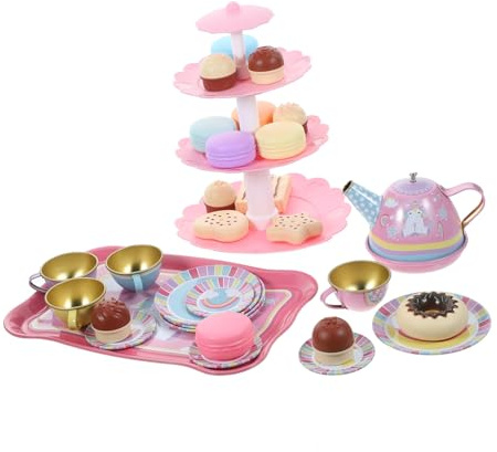 FRCOLOR 1 Set Tea Set Simulation Tea Set with Miniature Teaware for Imaginative Role Play