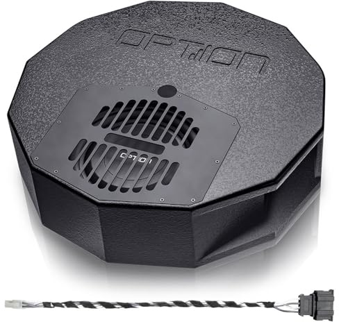 Option Subwoofer Kit kompatibel mit Skoda Superb III (Typ 3Y, Baujahr ab 2023) - Passiver Reserverad-Subwoofer DRIVE10BR-P im Plug & Play Set (für Canton-Soundsysteme)
