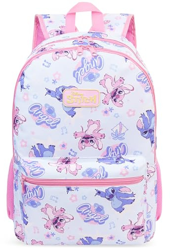 Get Trend Disney Stitch Grande Mochila Niña, 46 cm Mochila Escolar para Viaje, Deporte y Ocio, Ajustable, Idea de Regalo Niña (Multi Stitch)
