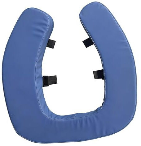 KiBcsLic Funda de Inodoro Universal Acolchada Asiento Elevado Esponja Resistente al Desgarro Diseño Suave Adecuada para Adultos Mayores Hoteles Hogar, Azul