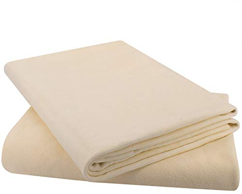 (2 Pack)-Natural Chamois Drying Cloth Car Drying Towel, Leather Chamois Cloth Shammy Drying Towel Dryer for Car Wash Care Super Absorbent Fast Chamois Car Wash Cloth(L:24 x35'' 2-Pack)