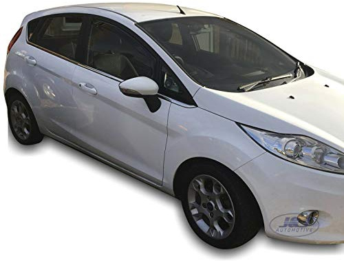 J&J AUTOMOTIVE Windabweiser passend für Ford Fiesta 5-Türer 2008-2017 2tlg, Heko Regenabweiser Vorne Getönt Dunkel Passform