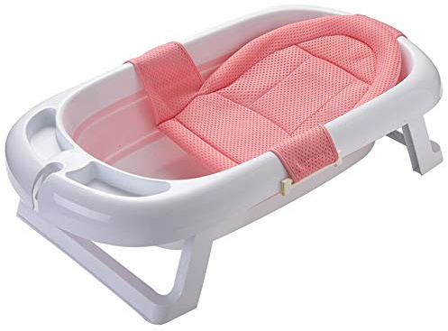 Baignoire Baignoire Bébé Baignoire Bébé Pliant Baignoire Bébé Nouveau-Né Avec Filet De Bain Pour 0-3 Ans Rose