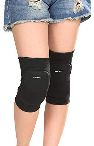 EULANT Elastico Ginocchiere Pallavolo Donna,Morbido Ginocchiere Danza,Protezione del Ginocchio Sport per Bambini & Junior & Adulti per Bici mtb Calcio Basket Scooter Ginnastica Ritmica Gattonare