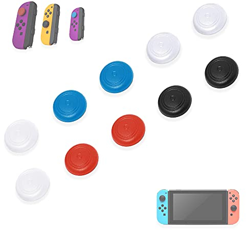 MatoSan® 10x Grip Kappen für Controller Sticks – Kompatibel mit Handheld-Controllern & Lite Modellen – Silikon Thumb Grips für besseren Halt & Schutz – Gaming Zubehör in 5 Farben