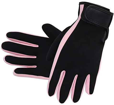 Wetsuit Gloves 3mm Neoprene Gloves Thermal Scuba Diving Gloves Non-slip Winter Swimming Gloves Adjustable Snorkel Aquatic Gloves for Adults Diving Snorkeling Surfing Water Sports