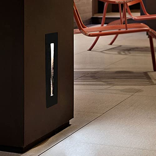 Luminaire D'escalier À LED Encastré 3W Avec Détecteur De Mouvement, Applique Murale, Appliques Murales D'angle Intérieur, Lampe À Encastrer Pour Décoration Intérieure, Éclairage D'escalier De Couloir