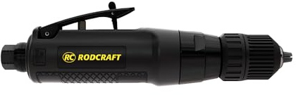 Rodcraft RC4610 Druckluft-Bohrmaschine, gerade Form, 10 mm | 500 W Leistung und 3000 U/min für präzise Bohrarbeiten in Werkstatt und Karosserie