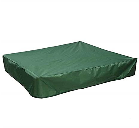 PLIPSH Quadratische Oxford-Stoffabdeckung, Sandkastenabdeckung, Kordelzug, Sandkasten, Sandkasten, staubdichte Abdeckung, Baldachin, wasserdichter Unterstand, Gartenfarm Perfection (Color : Green (sq