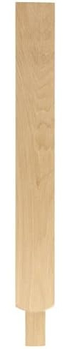 Jackson Woodturners Oak Plain Square Pegged Newel Post 90mm