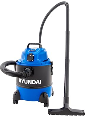 Hyundai Nass- / Trockensauger VCWD1220E, 1250 W, 20l, Sauger mit Blasfunktion, Ausgangssteckdose, Master-Slave-Funktion (Staubsauger, Waschsauger, Industriestaubsauger), Blau