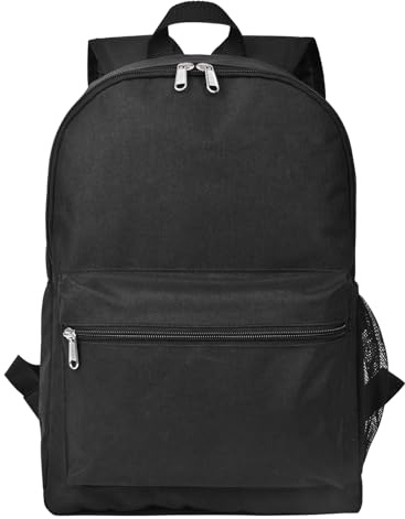 Homanduhr Black Backpack Fashion Lightweigh Rucksack With Padded Straps,Womens Mens,School Bag for Boys Girls